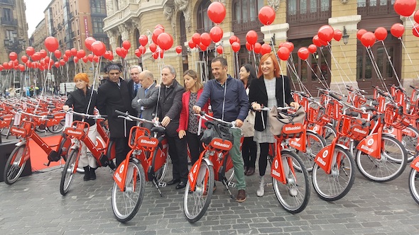 Eröffnung von Bilbaos neuem Leihsystem mit smarten E-Bikes von Nextbike.