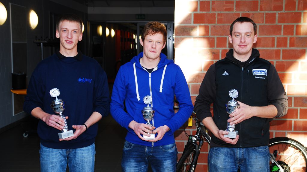 Bild (v.l.): Sebastian Slenak, Julian Thörner und Tobais Schmid waren im Leistungswettbewerb erfolgreich.