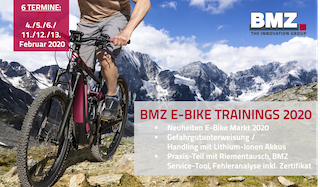 BMZ E-Bike Trainings 2020.
