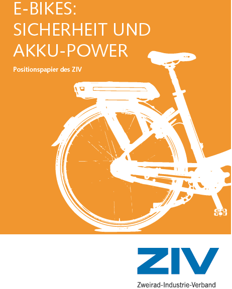 Faltblatt E-Bike Sicherheit und Akku-Power