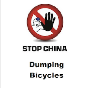 EBMA "Stop China Dumping Bicycles"-Logo.