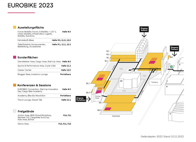 Eurobike-Feinjustierung nach diesjähriger Frankfurt-Premiere für 2023.