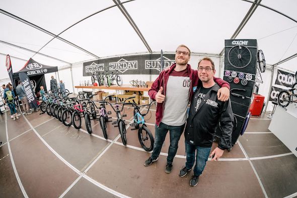 Zufrieden mit der 4. European BMX Trade Show: Björn Heyer und Bodo Hellwig von Sport Import.