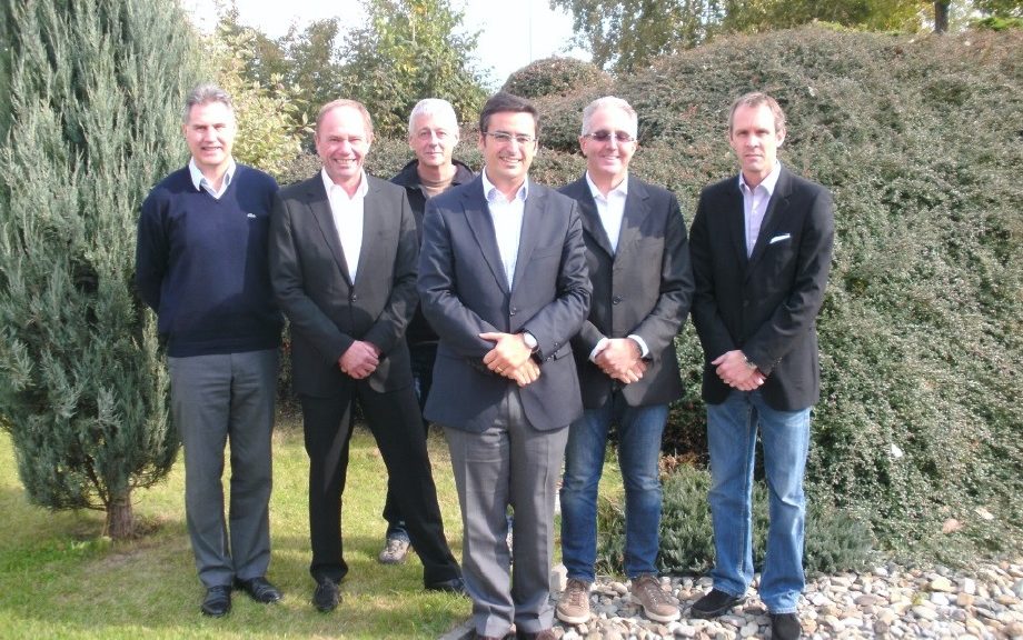 Die neue FESI-Führungsriege unter Regie des neuen Präsidenten Bruno Alves (von links nach rechts): Michel Zany; Frank Dassler; Mark Held, Bruno Alves; Luca Businaro und Johan Adamsson.