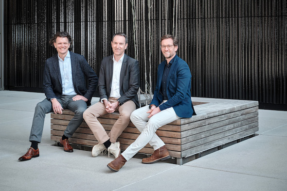 Die Geschäftsführung der JobRad Holding GmbH (v.l.n.r.): Holger Tumat, Reiner Heine und Ulrich Prediger.
