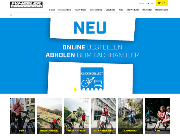 Intercycle Webshop für Wheeler und Bixs