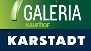 Karstadt-Galeria Kaufhof Logos.