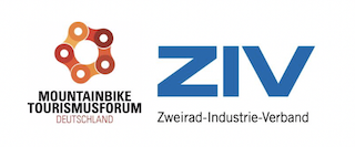 Mountainbike Tourismusforum Deutschland e.V./ZIV Logos.
