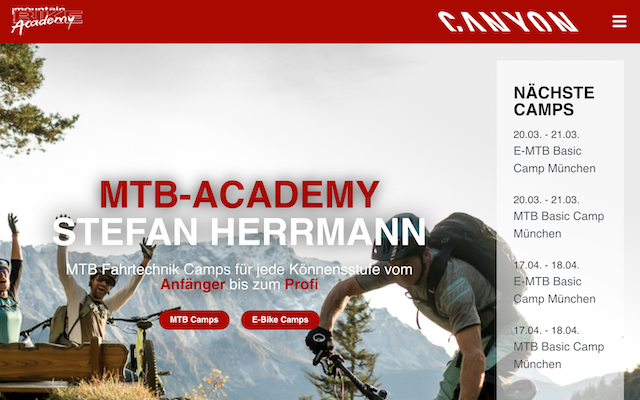 MTB-Academy: neuer Webauftritt.