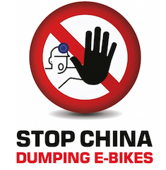 Stop China Dumping E-Bikes Logo