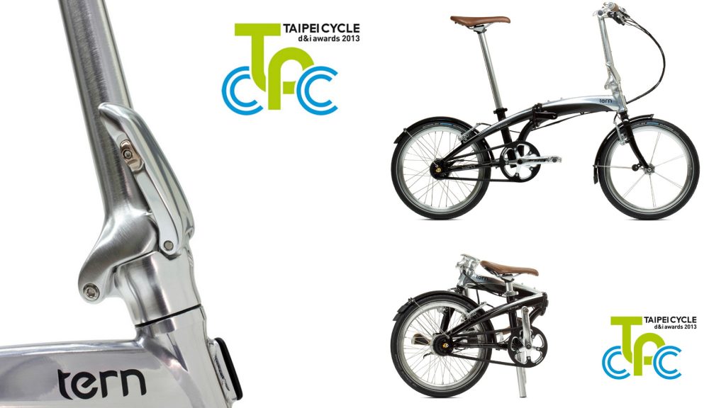 Die Tern Physis 3D-geschmiedete Lenksäule und das Verge S11i Faltrad wurden jeweils mit einem 2013 Taipei Cycle Design & Innovation (d&i) Award ausgezeichnet