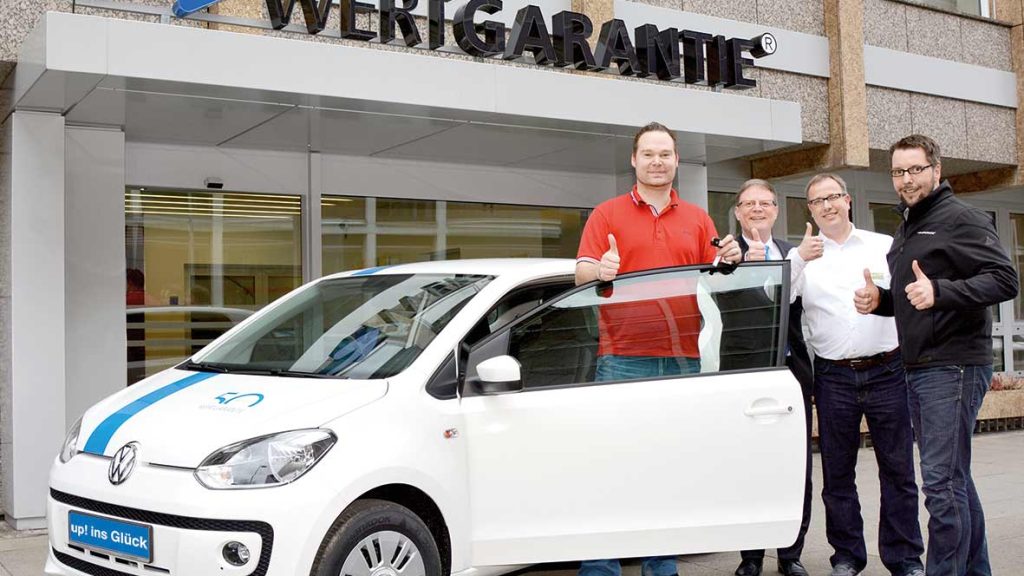 Marcel Junker gewinnt VW Up! von Wertgarantie