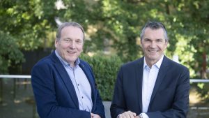 Von allen ihren Aufgaben befreit und nicht mehr im Unternehmen: USPG-CFO/COO Dr. Michael Dannhauser (links) und CEO Christophe Weissenberger.