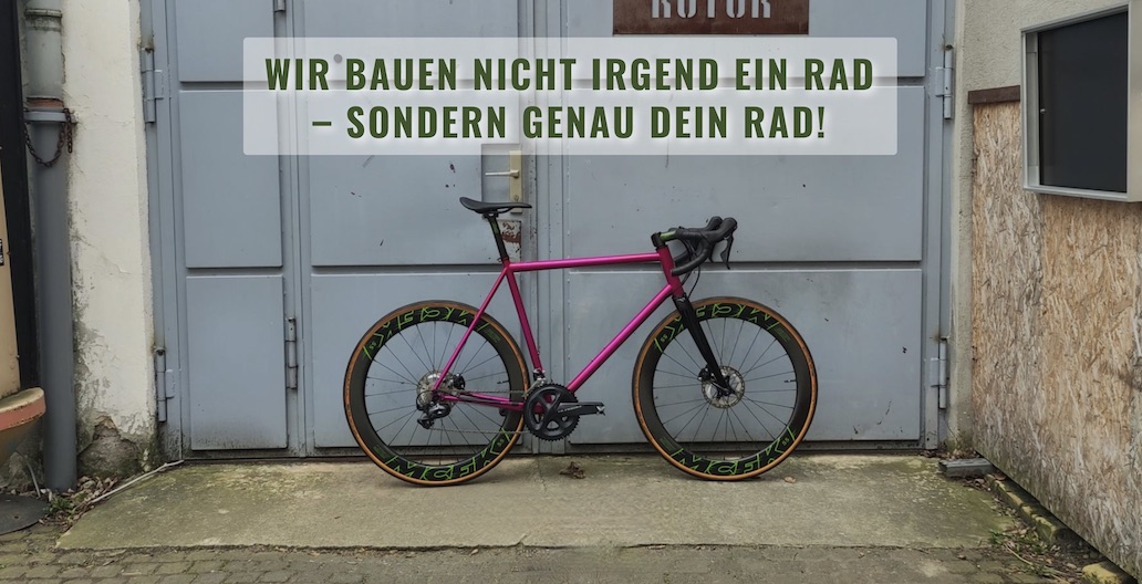 Hat sich mit seinem Custom-(Stahlrahmen-)Bau einen Namen gemacht: Rotor Bikes (künftig Rotor Fahrradbau).